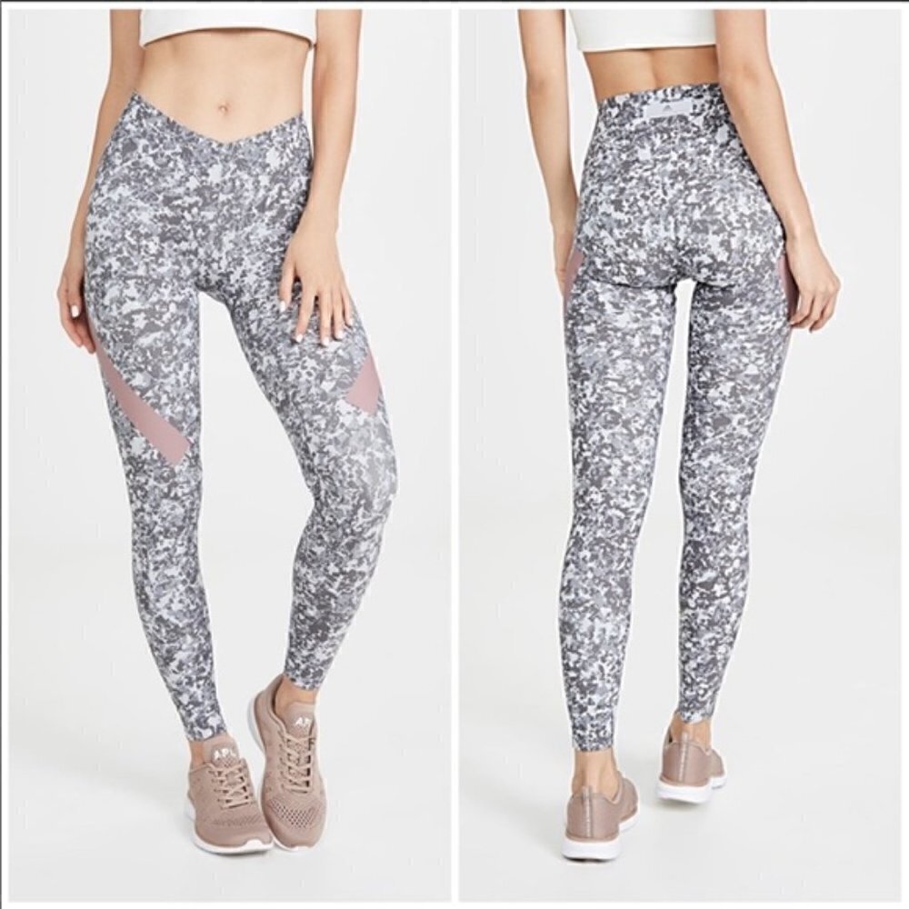 Stella McCartney Adidas Alpha Skin Grey Camo pattern leggings Size Medium